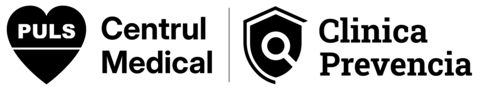 Puls + Prevencia, logo cu denumire, Negru